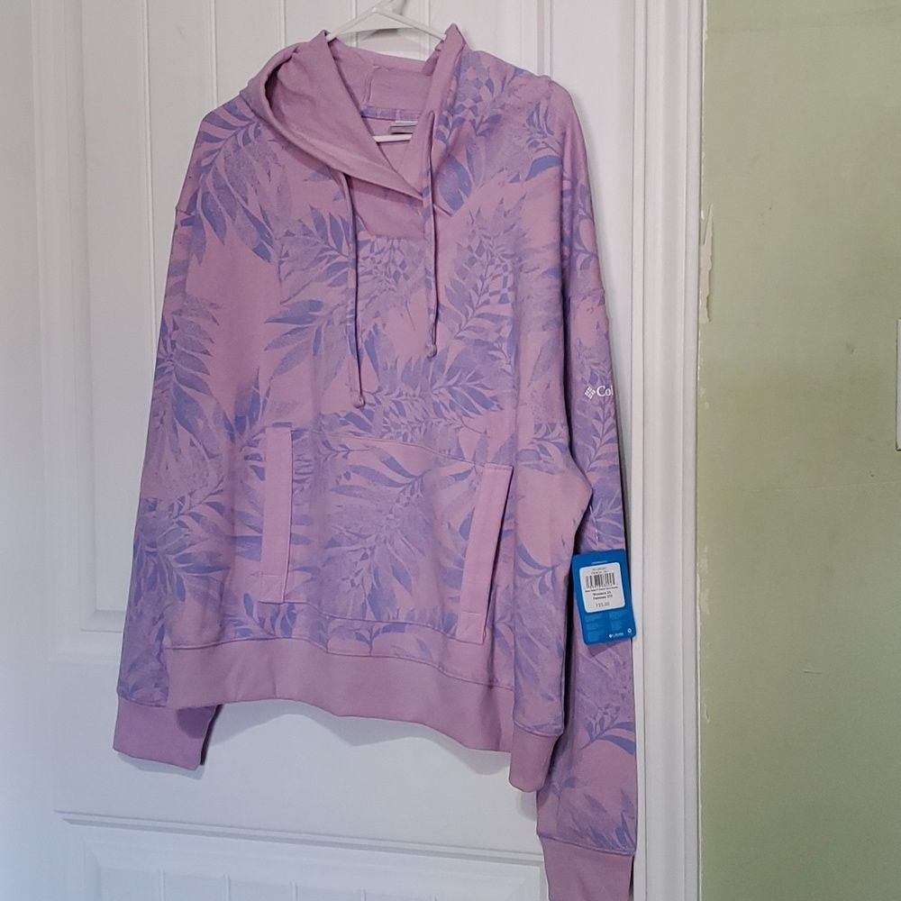 COLUMBIA WOMEM'S 2X SLACK WATER FRENCH TERRY HOODIE - Picture 3 of 5